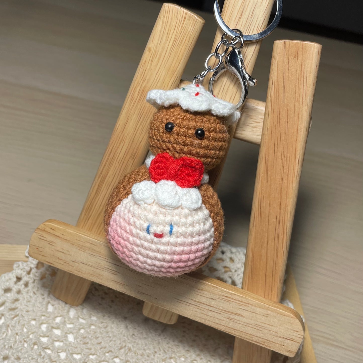 Christmas Snowman & Gingerbread man Key Chain